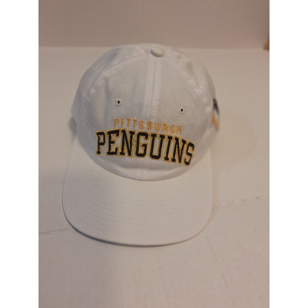 Vintage Pittsburgh Penguins Starter Hat Cap Snap Back White NHL Hockey Mens 90s